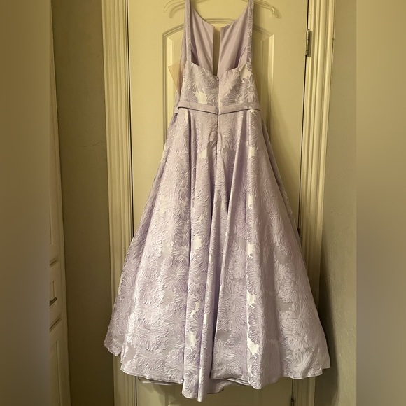 Sherri Hill Lilac Floral Prom Dress - Picture 4 of 5